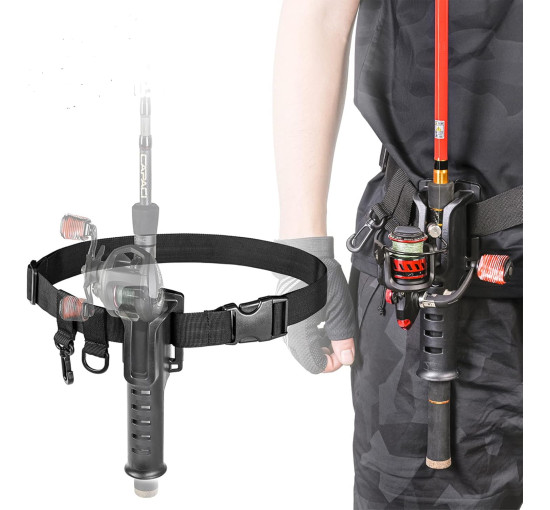 TXZWJZ Ремінь-тримач для вудки, для риболовлі з човна, чорний (5095)