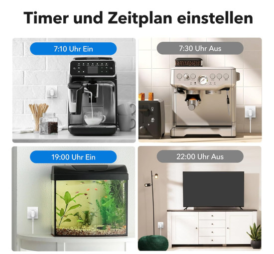 WiFi розетка HBN BNDS-X6T для розумного дому з інтелектуальним перемикачем у додатку, 10 A, сумісна з Alexa та Google (0124)