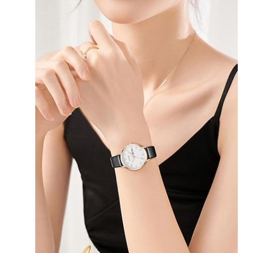 Жіночий годинник CIVO 2408 у ретро-дизайні для жінок, шкіряний ремінець (4079)