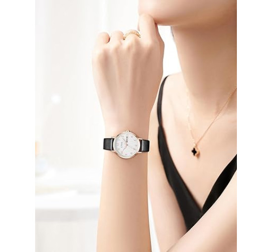 Жіночий годинник CIVO 2408 у ретро-дизайні для жінок, шкіряний ремінець (4079)