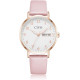 Жіночий годинник CIVO 2408 у ретро-дизайні для жінок, шкіряний ремінець, рожевий (4080)