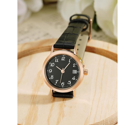 Жіночий годинник CIVO 6260 зі шкіряним ремінцем та маленьким циферблатом 25 мм (4078)