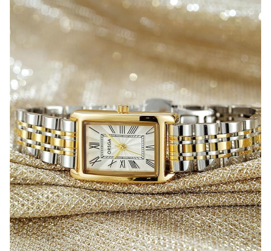 Жіночий годинник CIVO 9299, Vintage Square з нержавіючої сталі аналоговий кварцовий, срібний (4084)