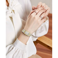 Женские часы CIVO 9299, Vintage Square из нержавеющей стали аналоговые кварцевые, серебряные (4084)