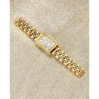 Женские часы CIVO 9299, Vintage Square из нержавеющей стали аналоговые кварцевые, золотые (4083)