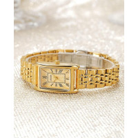 Жіночий прямокутний кварцовий наручний годинник CIVO Montre Femme 9299L, золотий (4088)