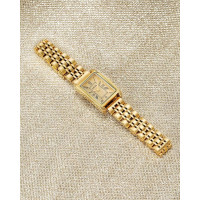 Жіночий прямокутний кварцовий наручний годинник CIVO Montre Femme 9299L, золотий (4088)