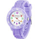 Дитячий аналоговий кварцовий годинник TENOCK 001, водонепроникний, 30 м, фіолетовий (4188)