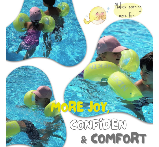 EDWEKIN надувний дитячий поплавок для басейну, золотистий (5154)