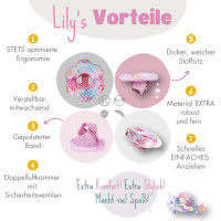 EDWEKIN Уникальное детское плавающее кольцо 20206899A, розовый (5162)