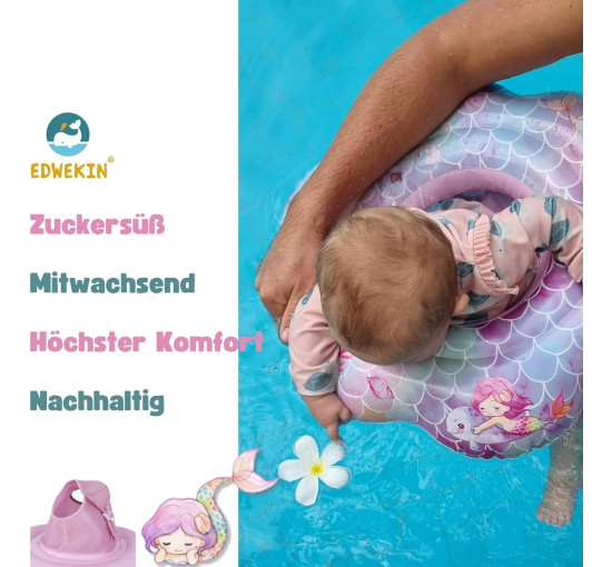 EDWEKIN Унікальне дитяче плаваюче кільце 20206899A, рожевий (5162)