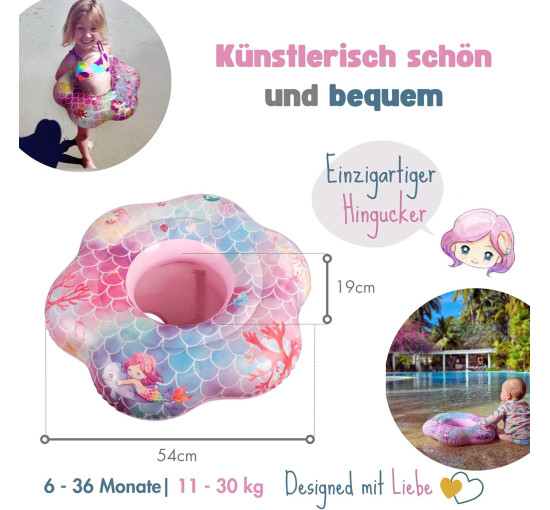 EDWEKIN Унікальне дитяче плаваюче кільце 20206899A, рожевий (5162)