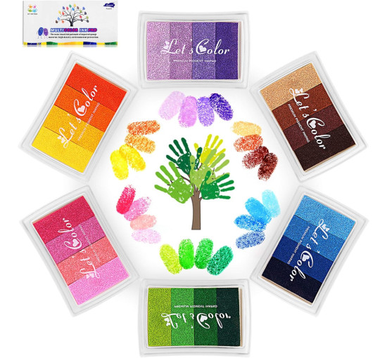 Funxim Набір чорнильних подушечок ‎JS-3, 24 кольори (5097)