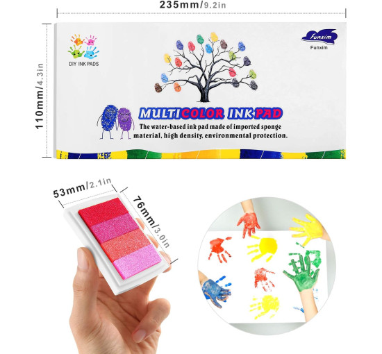 Funxim Набір чорнильних подушечок ‎JS-3, 24 кольори (5097)