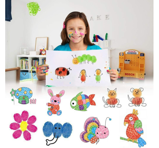 Funxim Набір чорнильних подушечок ‎JS-3, 24 кольори (5097)