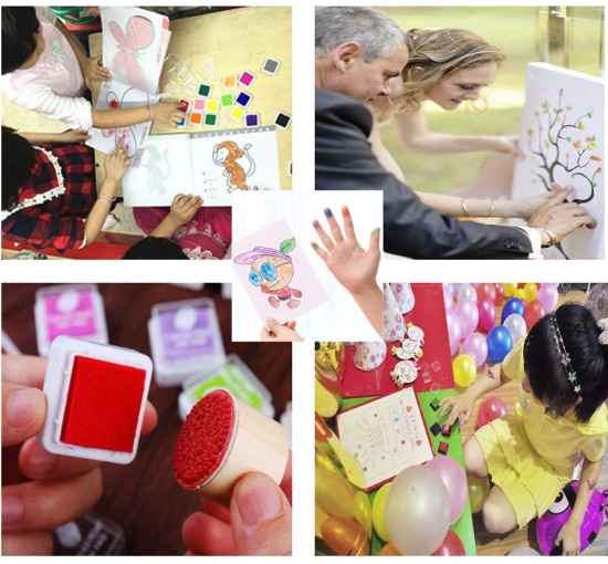 Funxim Набір чорнильних подушечок ‎JS-3, 24 кольори (5097)