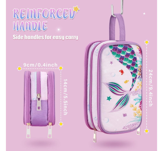 WAWSAM Дитяча туалетна сумка "Русалка" для дівчаток, рожевий (5130)