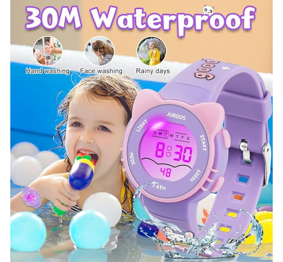 Дитячій цифровий годинник Juboos MR-2206, фіолетовий (4122)