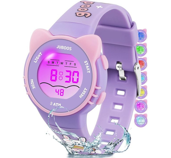 Дитячій цифровий годинник Juboos MR-2206, фіолетовий (4122)