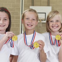 Набір з 12 медалей EBKCQ BTGS2308141, золота медаль для дітей (2192)