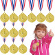 Набір з 12 медалей EBKCQ BTGS2308141, золота медаль для дітей (2192)