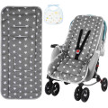 Підкладки для дитячої коляски AOGOE, 100% бавовняна підкладка, дихаюча ідходить для більшості колясок, сіра (0142)