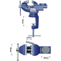 Параллельные стальные тиски CCLIFE с защитными рукавами, верстачные тиски 50/70 мм (0083)
