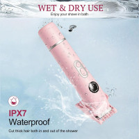 Бритва для бикини Dermave WH- FB016-000, 4-в-1 для женщин, розовый (4023)