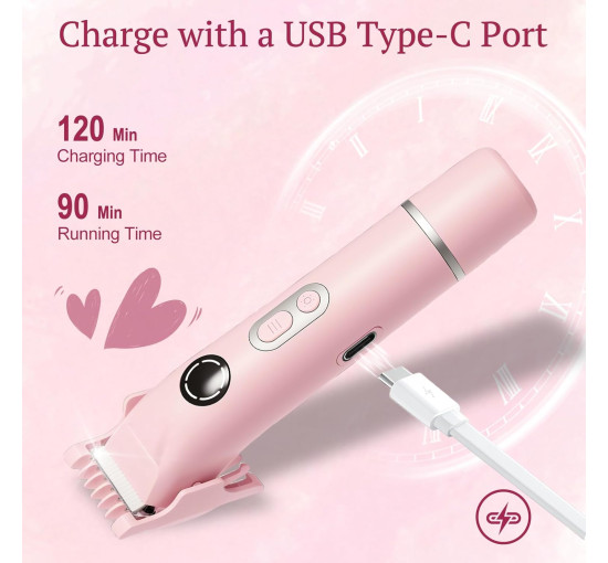 Бритва для бікіні Dermave WH- FB016-000, 4-в-1 для жінок, рожевий (4023)