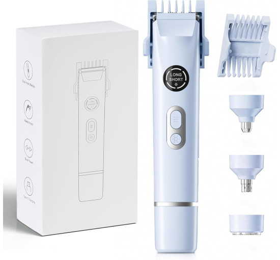 Бритва для бікіні Dermave WH- FB016-000, 4-в-1 для жінок, синій (4022)