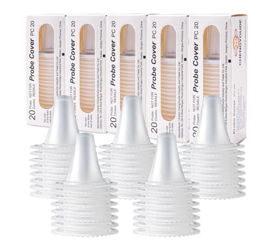 CHENGYOUDE 200X змінних чохлів для всіх моделей термометрів Braun, прозорі (5111)