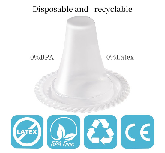 CHENGYOUDE 200X змінних чохлів для всіх моделей термометрів Braun, прозорі (5111)