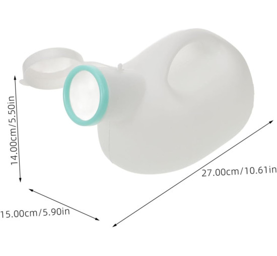 Чоловічий великий пісуар FRCOLOR, портативний пісуар чоловічий для подорожей, кемпінгу та надзвичайних ситуацій (2086)