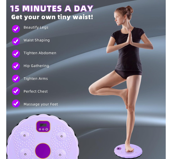 Cobmiraln багатофункціональна дошка для схуднення та балансування, фіолетовий (5058)