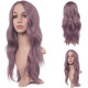 Довга хвиляста перука FESHFEN  бузковий фіолетовий, середній проділ натурального вигляду, синтетичні жіночі перуки для щоденного косплею 22 дюйми (0096)