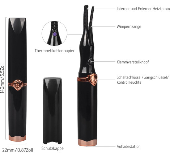 Електричні щипці WAONIQ для завивки вій 2-в-1 (4158)