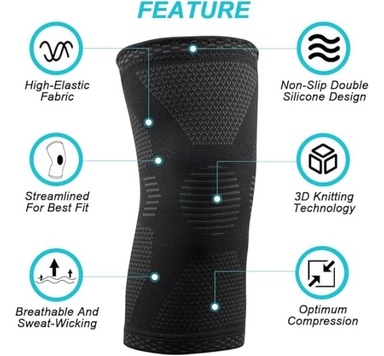 Компресійні наколінники ACWOO, розмір М (2132)