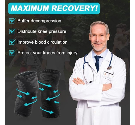 Компресійні наколінники ACWOO, розмір М (2132)