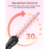 Керамическая плойка LANDOT, 9 мм, до 210°C, розовое золото (5057)