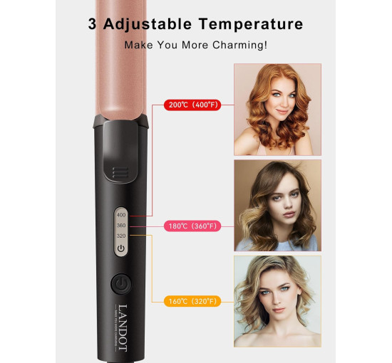 Мини-плойка для волос LANDOT SM-C660, напряжение 100-240 В, черное (5060)