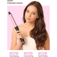 Щипцы для завивки волос LANDOT HC528-32, 32 мм, розовое золото (5059)