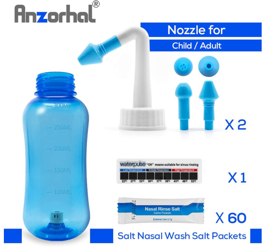 Набір для промивання пазух носа Anzorhal YT-300, синій (4089)