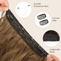 Наращивание волос FESHFEN Secrets, Длинные 50 см, синтетические волосы, парики для женщин, золотисто-коричневый (0105)