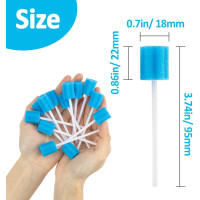 Одноразовые губки MAQIHAN для чистки полости рта, 100шт., синие (2129)