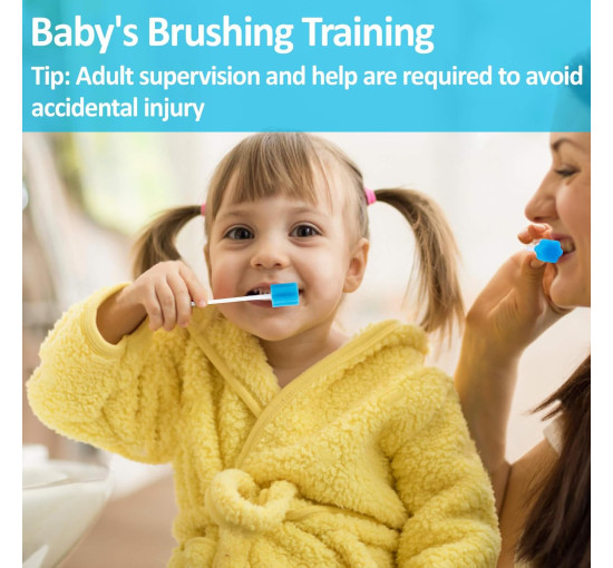 Одноразові губки MAQIHAN для чищення ротової порожнини, 100шт., сині (2129)