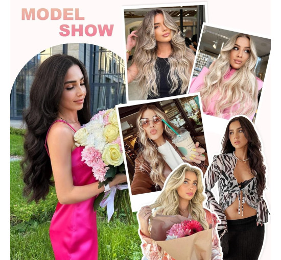 Перуки для жінок Ms Taj з затискачами регульованого розміру, блондинка (3142)