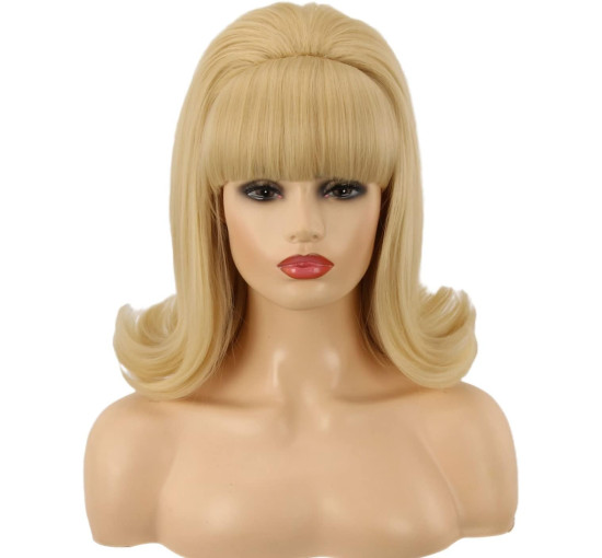Ретро перука для жінок FVCENT ретро стиль «вулик» вінтажний вигляд зачіска «вулик боб» у стилі 60-х років, блонд (2025)