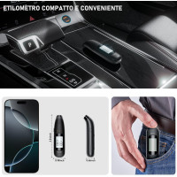 Сертифицированный портативный алкотестер Olubfdh C06 с синим цифровым ЖК-дисплеем (3143)