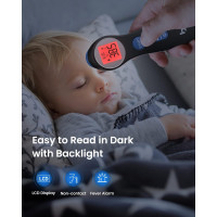 Термометр Femometer DET-306, бесконтактный, инфракрасный ЖК-дисплей, черный (0173)