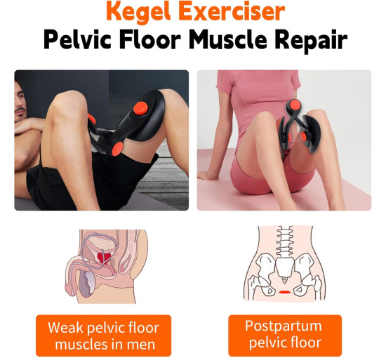 Тренажер для вправ м'язів стегон та тазового дна JICHFU T-001, чорний (4112)